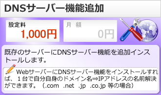 DNSサーバー機能追加